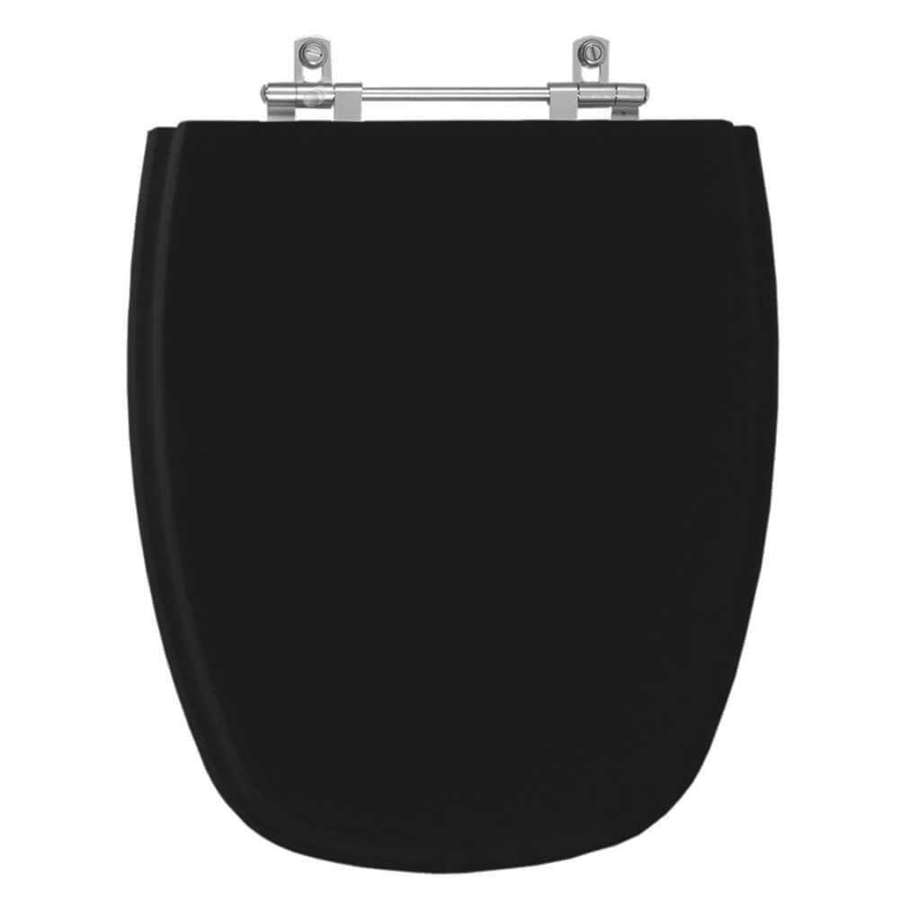 Assento Sanitário Monte Carlo Ébano Preto para Louça Deca