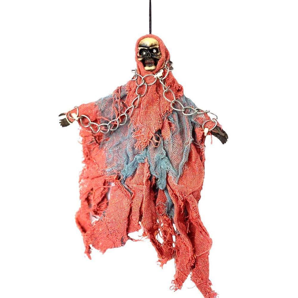 Enfeite Halloween Caveira Assustadora Para Pendurar 21Cm