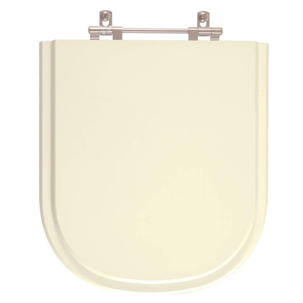 Tampa de Vaso em MDF Flox Marfim para bacia Fiori