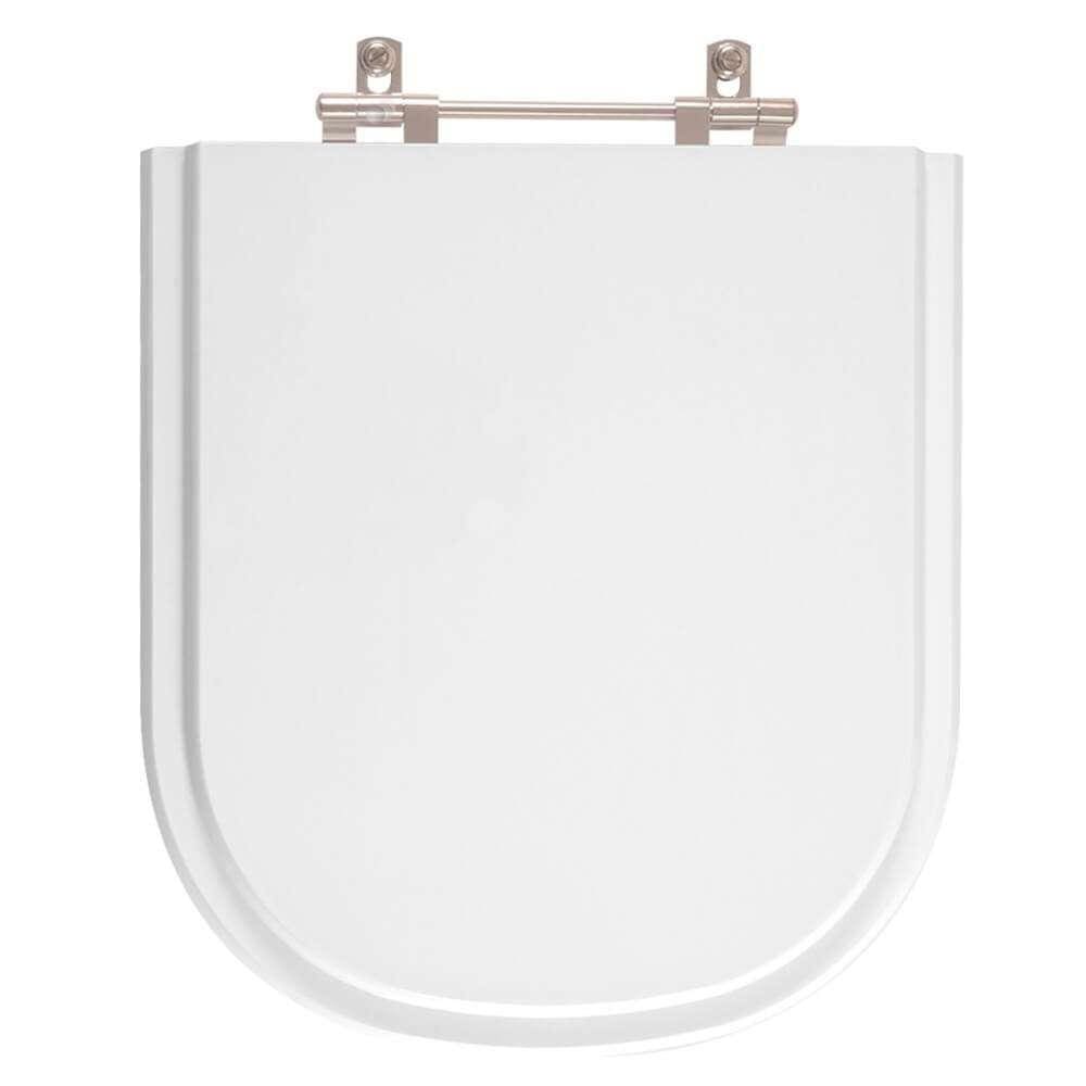 Tampa de Vaso em MDF Flox Branco para bacia Fiori