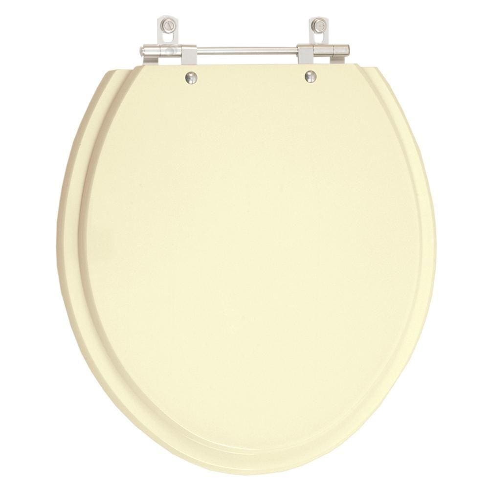 Assento Sanitario Poliester Convencional Oval Bege Claro vaso Deca