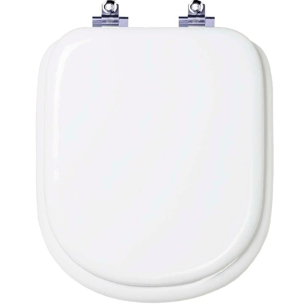 Tampa de Vaso Almofadado com Amortecedor Flox Branco para bacia Fiori
