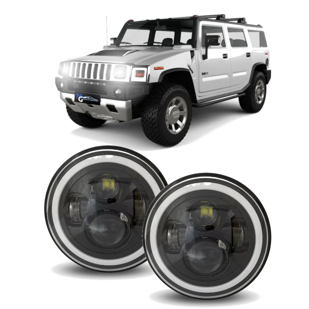 Par Farol Angel Eyes Hummer H2 2002 2003 2004 2005 a 2009