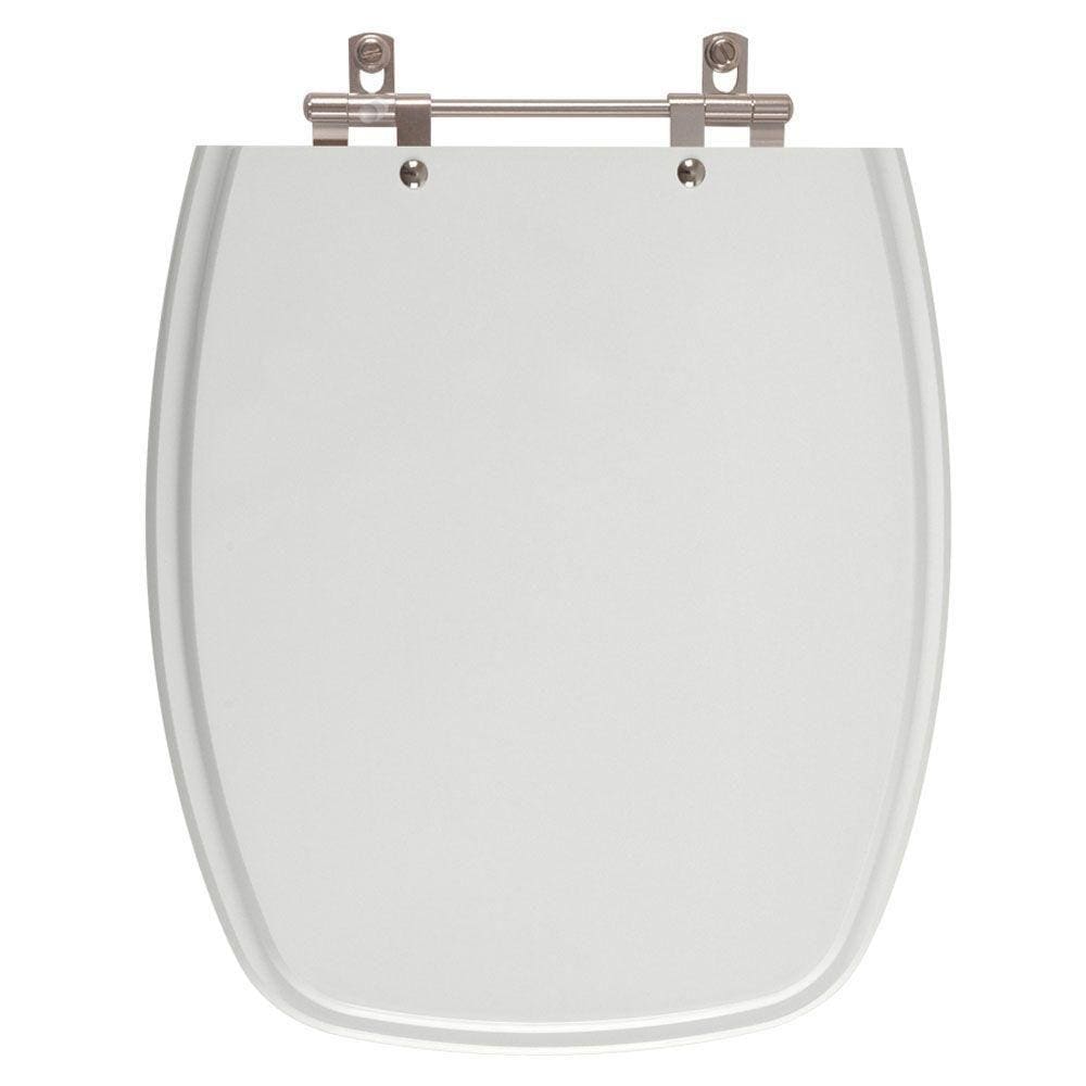 Tampa de Vaso Poliester Stylus Cinza Claro para bacia Celite