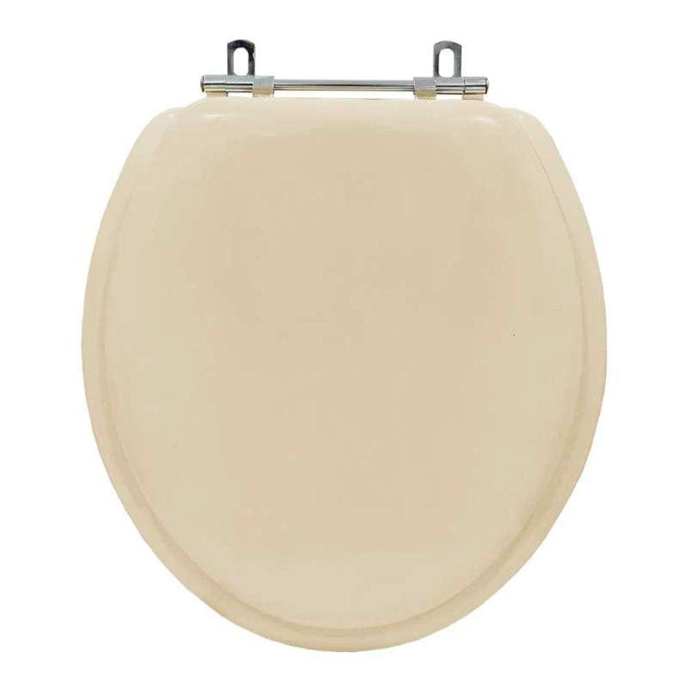 Tampa De Vaso Sanitario Almofadada Convencional Oval Bege Claro Para Varios Fabricantes De Louças