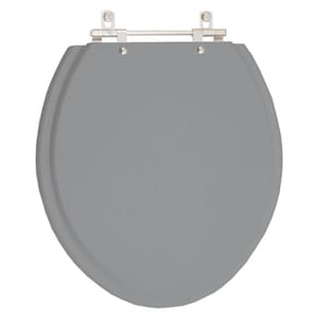 Tampa de Vaso em MDF Fiori Cinza Escuro para bacia Fiori