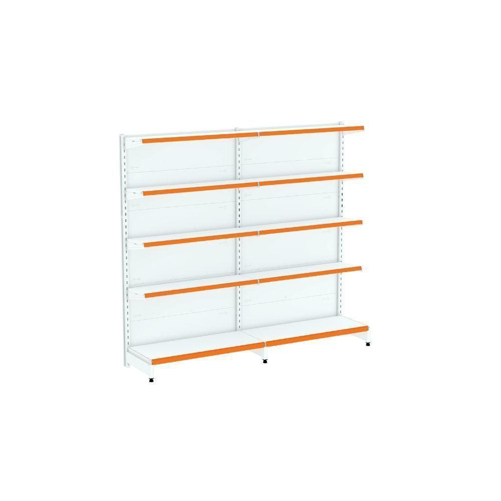 Kit 2 Módulos de Gôndolas Parede 2,02 FIT40 Amapá