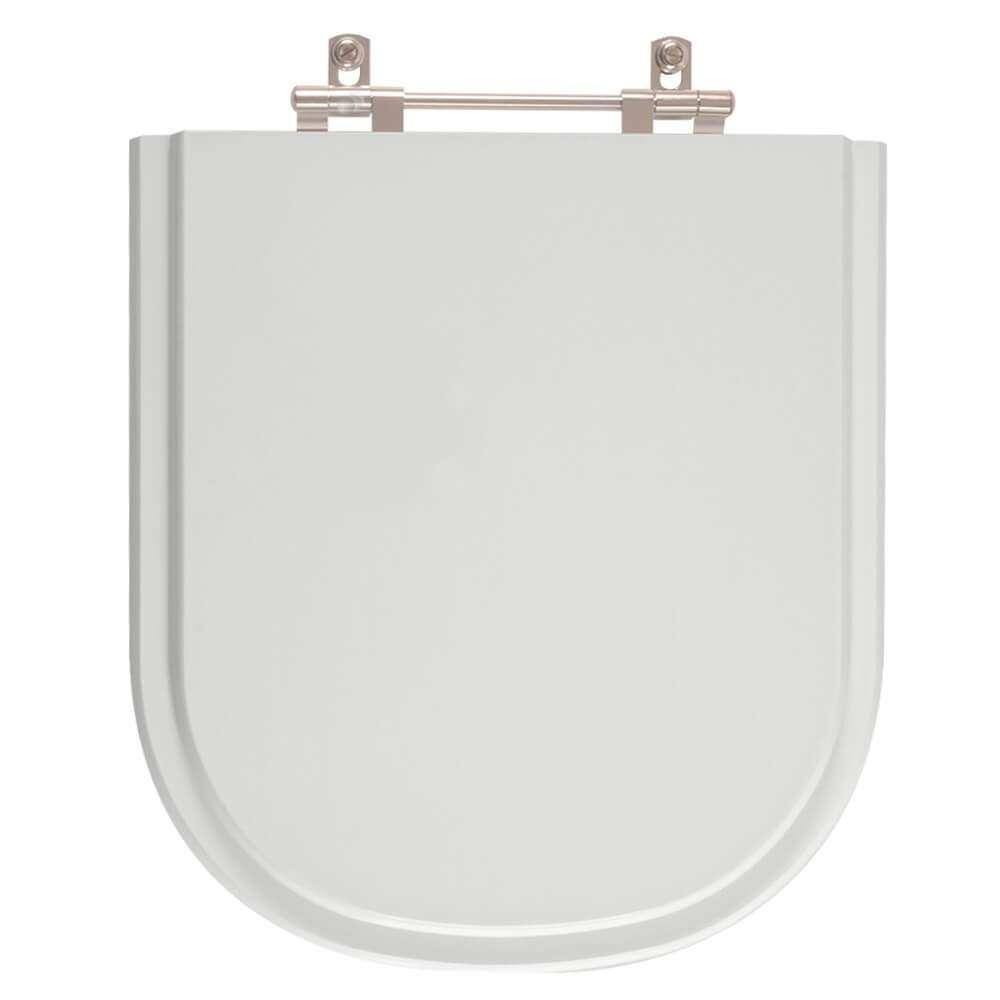 Tampa de Vaso Poliéster Flox Cinza Claro para bacia Fiori 6lpf