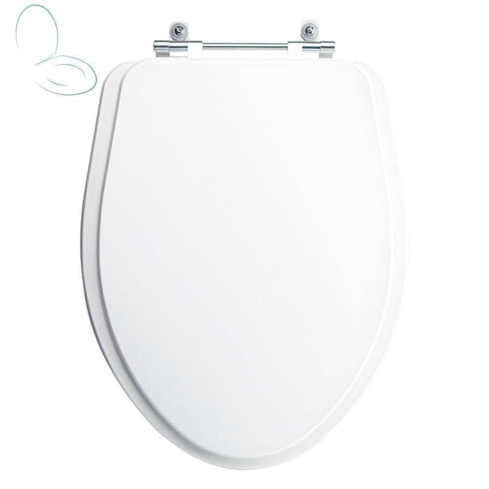 Tampa Vaso Sanitário Poliester Acrilico Alpinia Branco para bacia Fiori