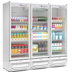 Expositor Vertical 3 Portas de Vidro GCVR1450 Gelopar
