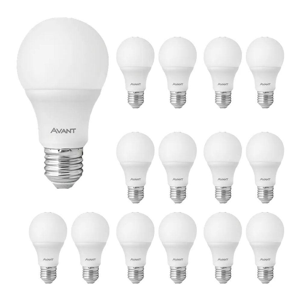 Lampada Led Pera 9W Avant 15 Unidades