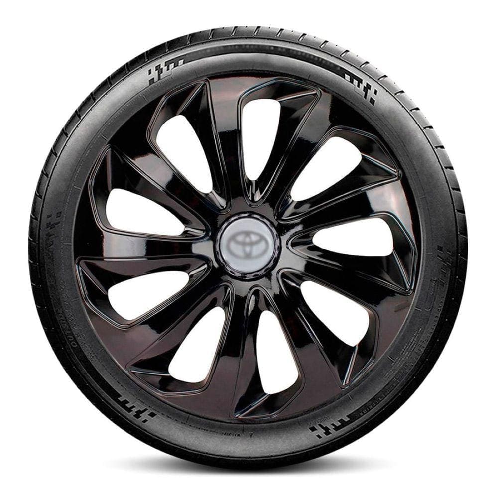 Calota LC117 Toyota Aro 14 Preta Velox Escolha o carro
