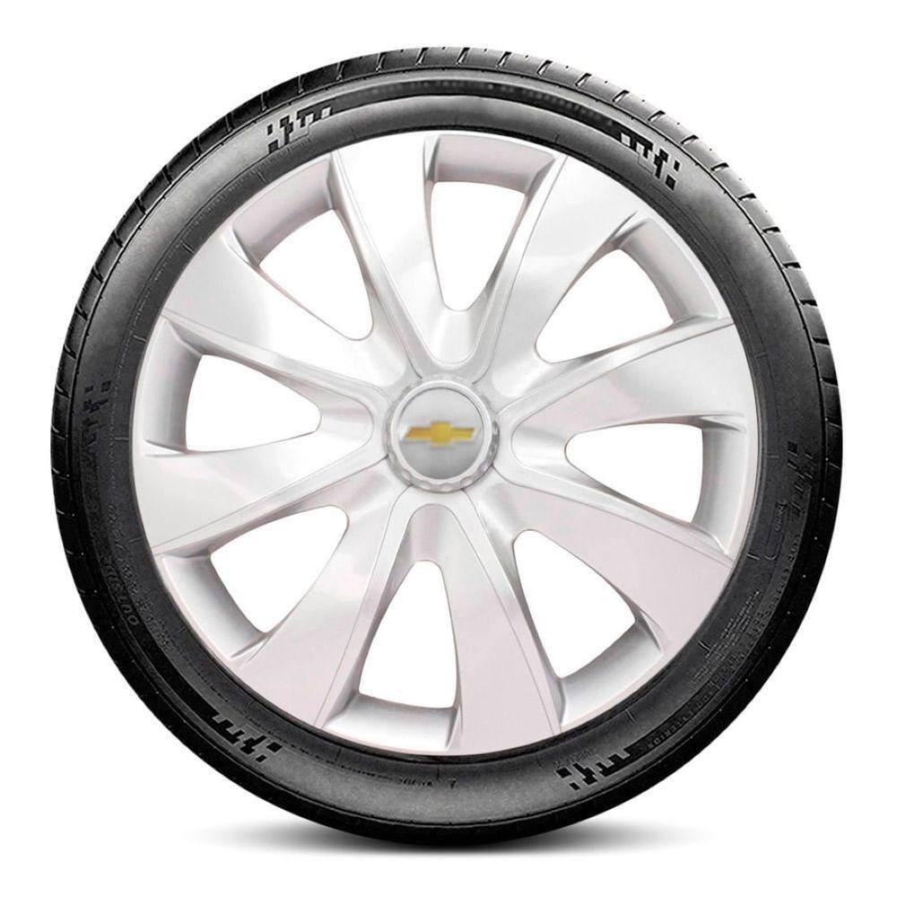 Calota LC230 GM Aro 14 Prata Prime Escolha o carro