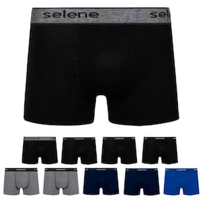 Kit 10Cuecas Masculina Boxer Algodão