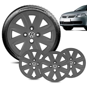 Jogo 4 Calota Volkswagen Gol G5 aro 14 2013 Grafite Fosca