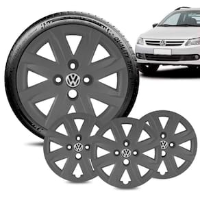 Jogo 4 Calota Volkswagen Saveiro G5 aro 14 Grafite Fosca