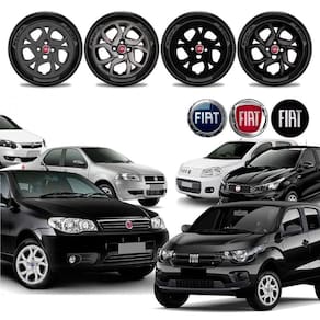 Jogo calota Fiat Mobi Argo Siena Palio Uno Strada Aro 14
