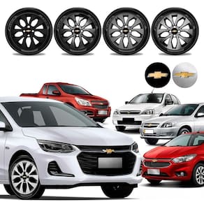 Jogo calota Chevrolet Onix Prisma Celta Montana Corsa Aro 14