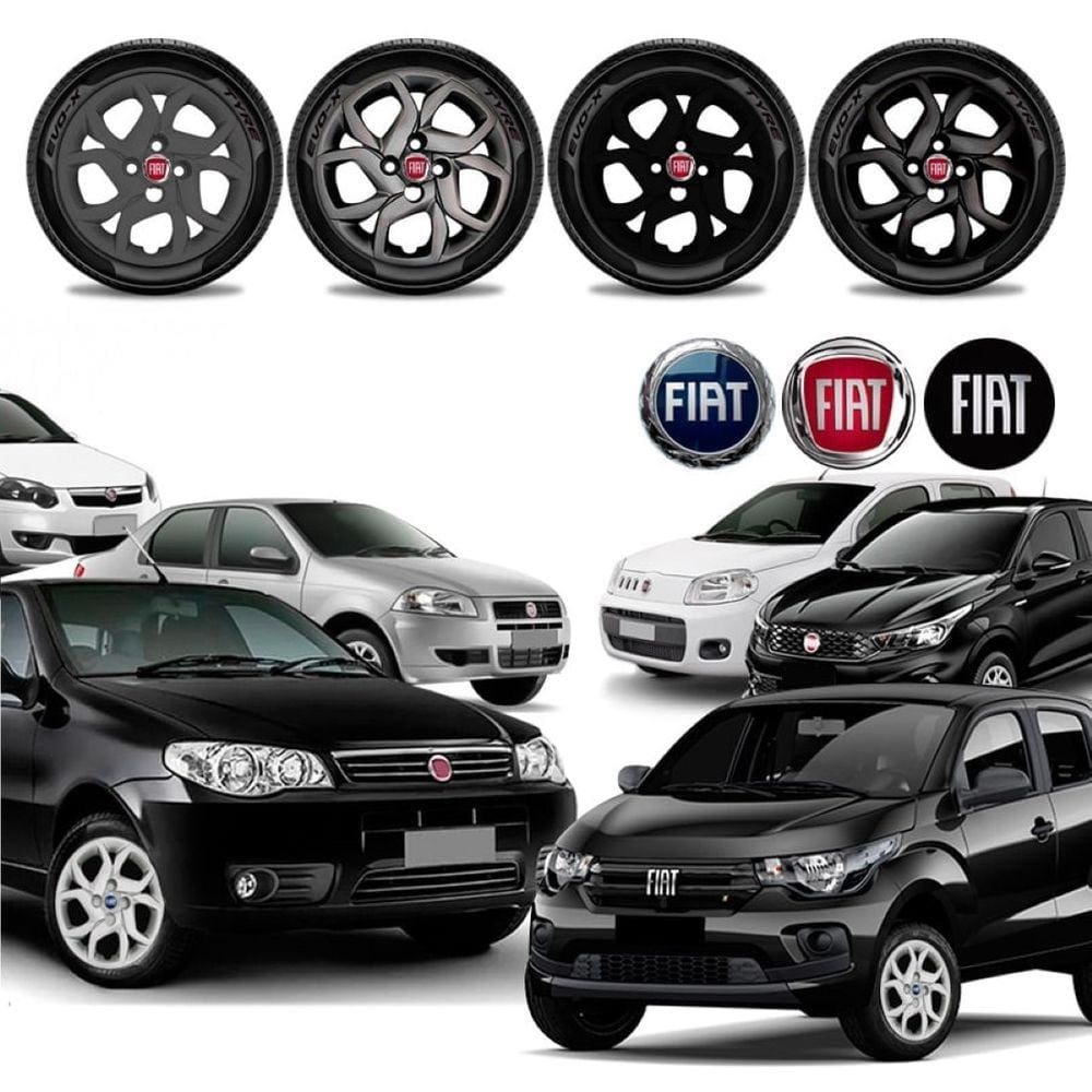 Jogo calota Fiat Mobi Argo Siena Palio Uno Strada Aro 14