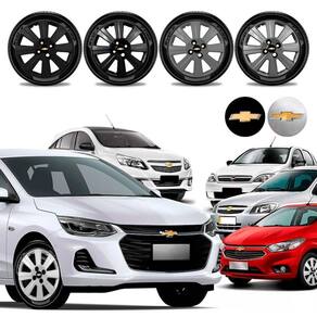 Jogo calota Chevrolet Onix Prisma Celta Corsa Agile Aro 14