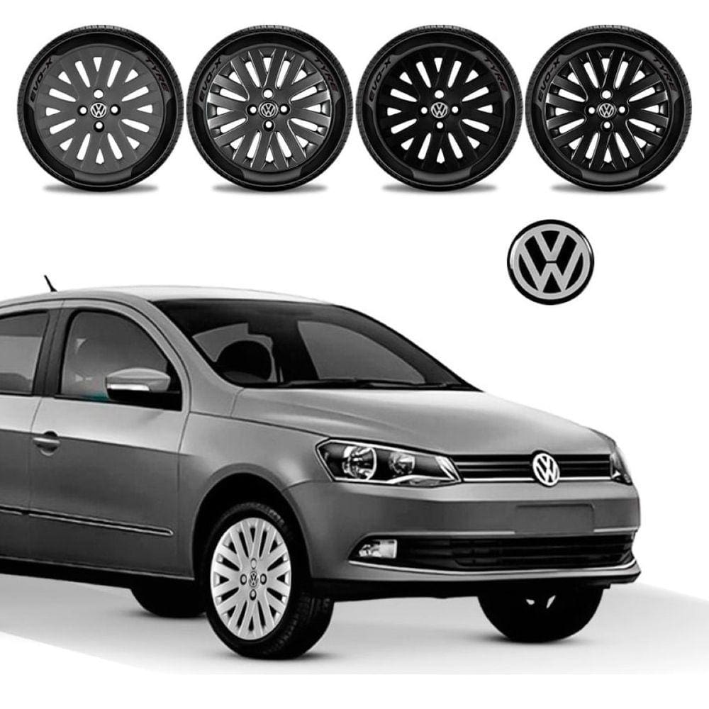 Jogo calota Vw Saveiro Voyage Gol G2 G3 G4 G5 Aro 14
