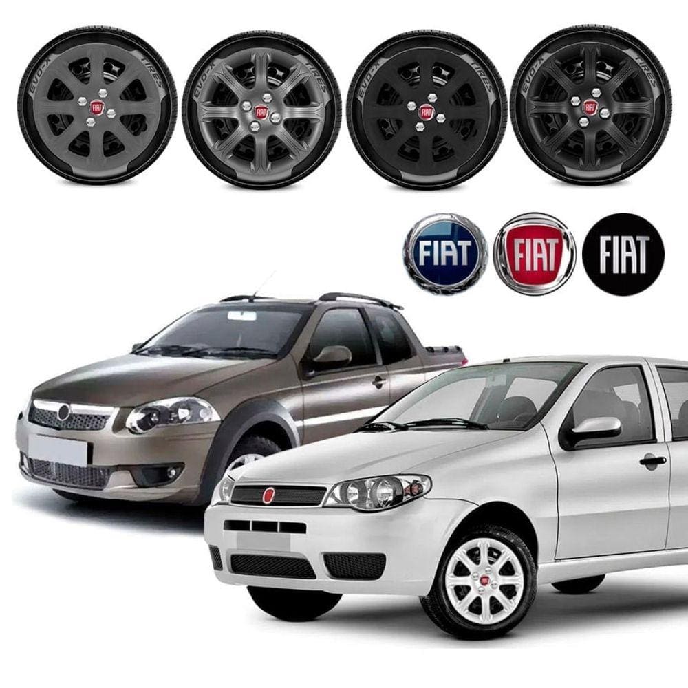Jogo calota Fiat Palio Strada Trekking Way 2014 á 15 Aro 14