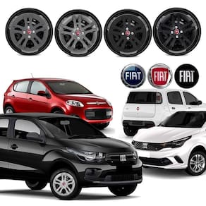 Jogo calota Fiat Argo Uno Palio Mobi 2021 2022 Aro 14