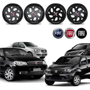Jogo calota Fiat Mobi Argo Siena Palio Fire Uno Aro 14
