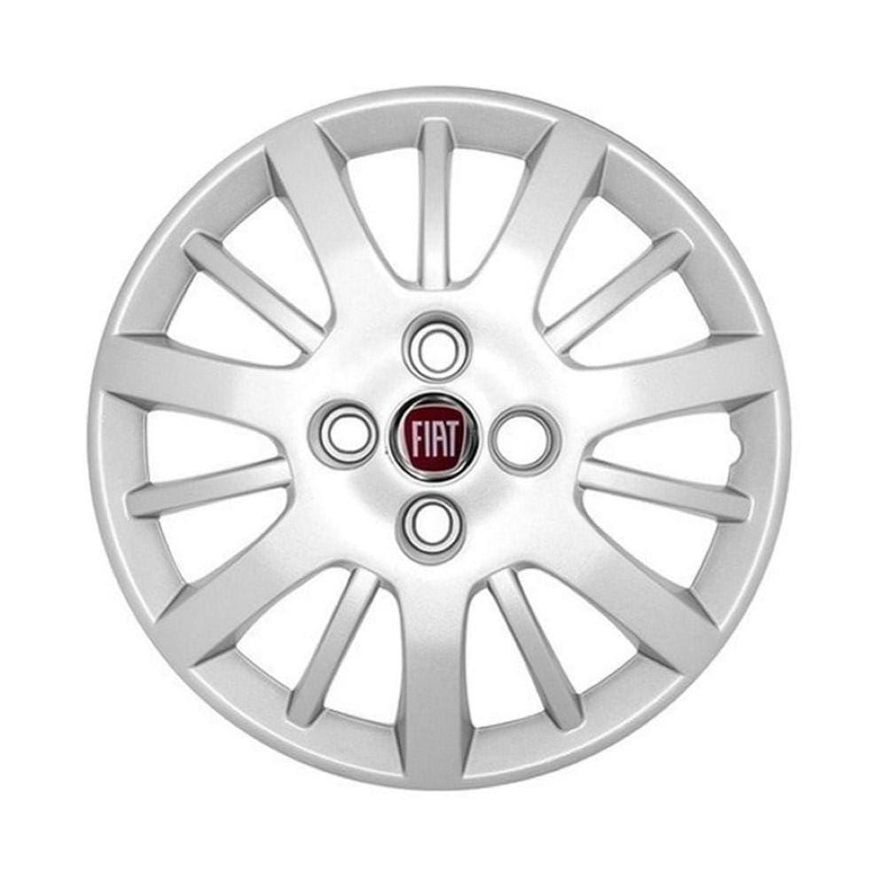 Calota Prata Roda Aro 14 Fiat Palio 2009 2010 Siena 074 4pçs