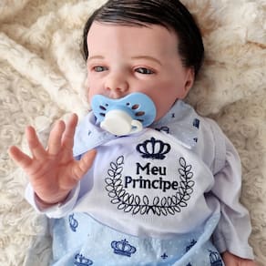 Bebe Reborn Menino Recém Nascido Príncipe
