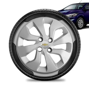 Calota Chevrolet Onix aro 14 2017 a 20 prata Emb Prata
