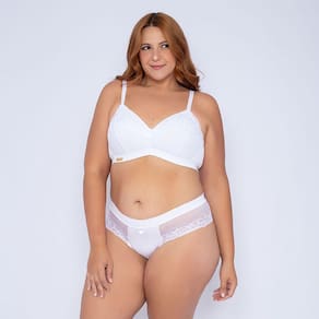 Conjunto com Bojo Comfort e Laterais Largas com Renda