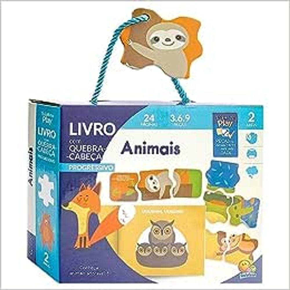 Livro Com Quebra Cabeça - Animais