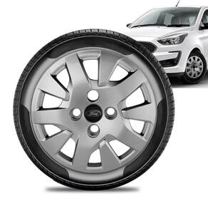 Calota Ford Ka aro 14 2019 a 2020 prata Emb Preto