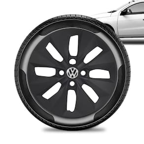 Calota Volkswagen Gol G5 e G6 aro 14 2013 14 15 Preta Fosca