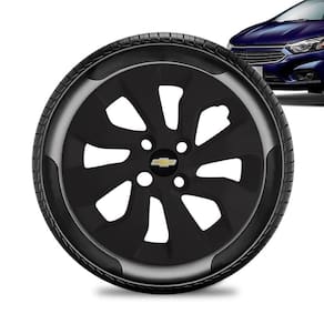 Calota Chevrolet Prisma aro 14 2017 a 20 Preta Fosca Emb Pre