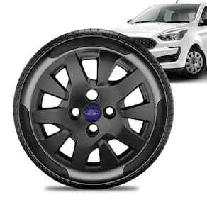 Calota Ford Ka aro 14 2019 a 20 Preta Brilhante Emb Azul