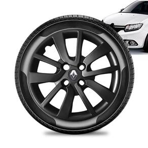 Calota Renault Logan aro 14 2014 a 20 Preta Brilhante Preto