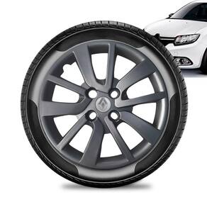 Calota Renault Logan aro 14 2014 a 20 Grafite Brilhante Prat