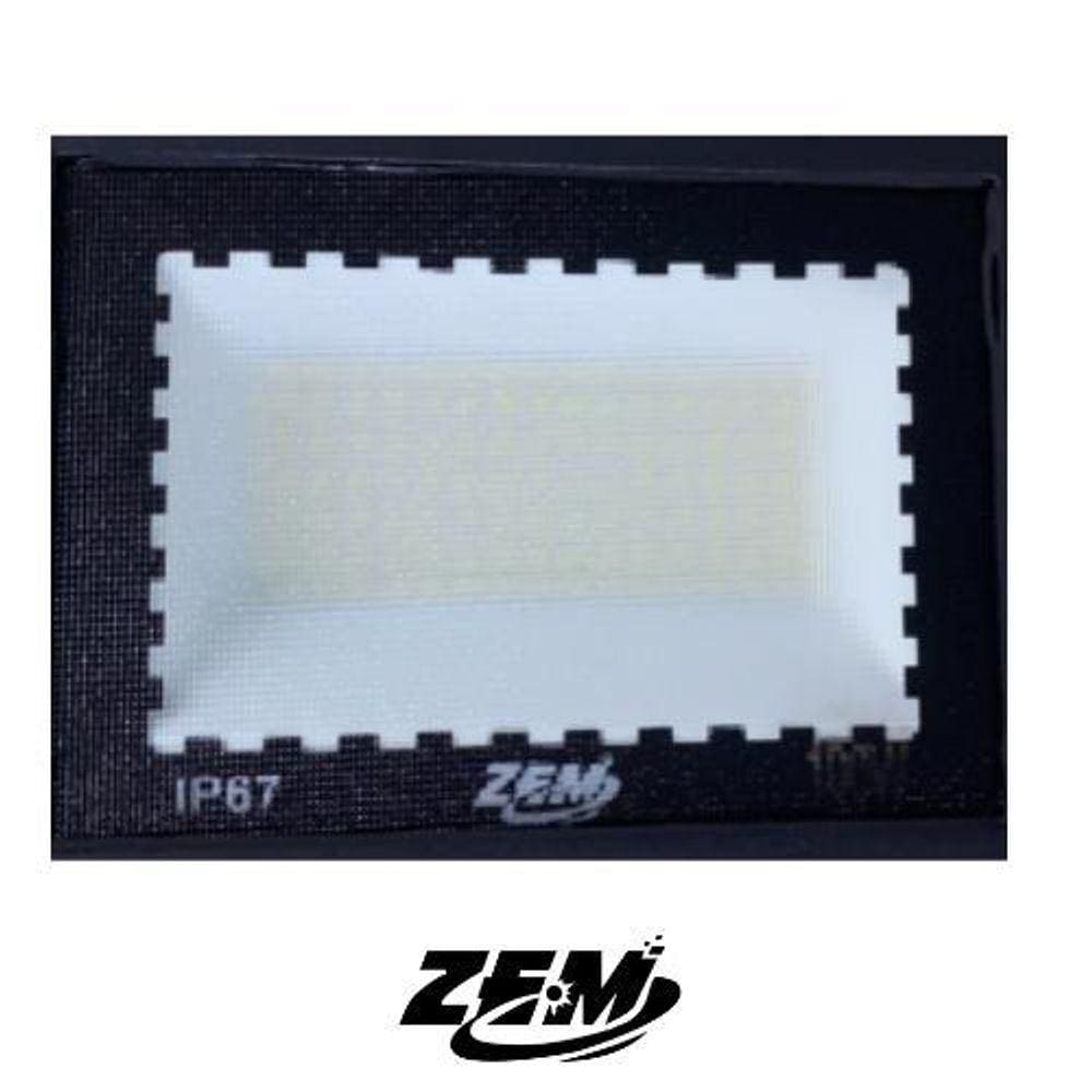 Refletor Led 100W Bivolt Branco Frio 6500K Econômico Bivolt