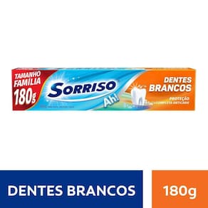 Creme Dental Sorriso Dentes Brancos 180g