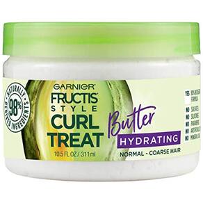 Hidratante Garnier Fructis Estilo Curl Tratamento Manteiga para Cabelos Cacheados Normais a Grossrese, 10.5 Fl Oz