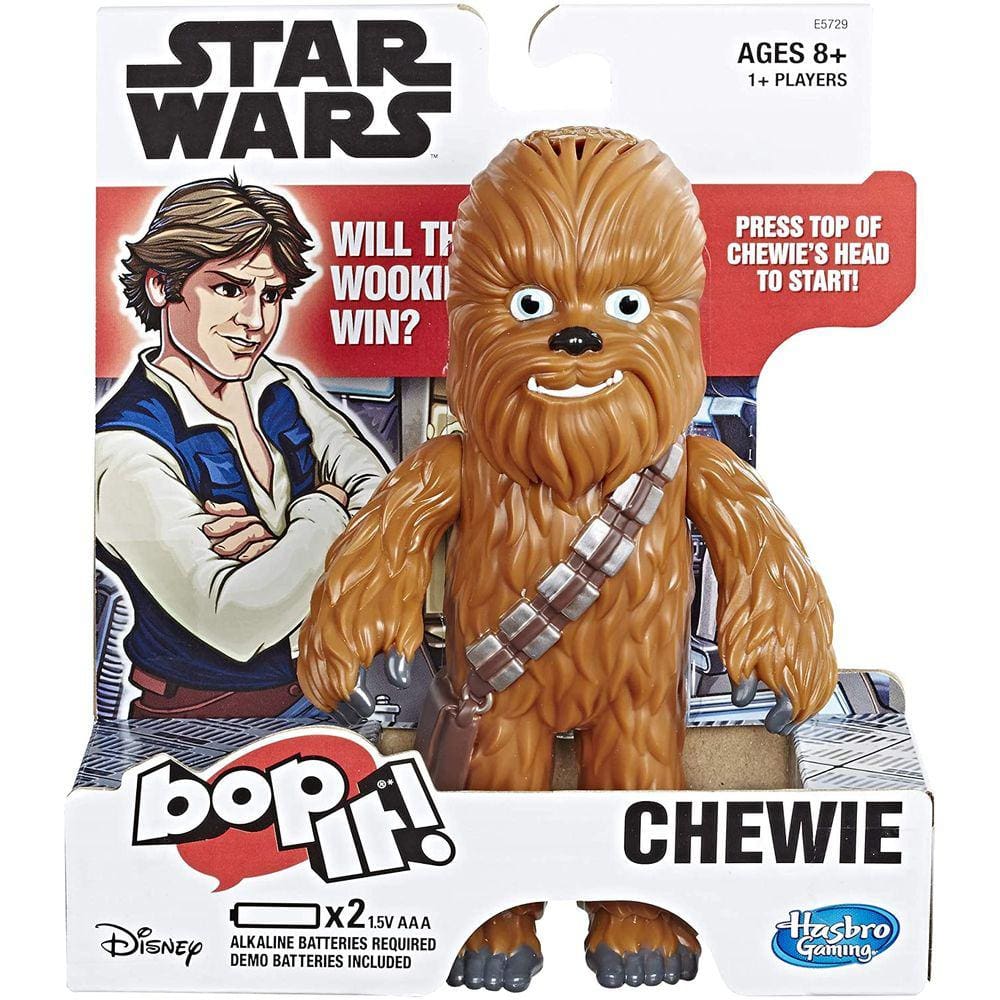 Hasbro Gaming Bop It! Jogo eletrônico Star Wars Chewie Edition para Crianças 8 anos e up