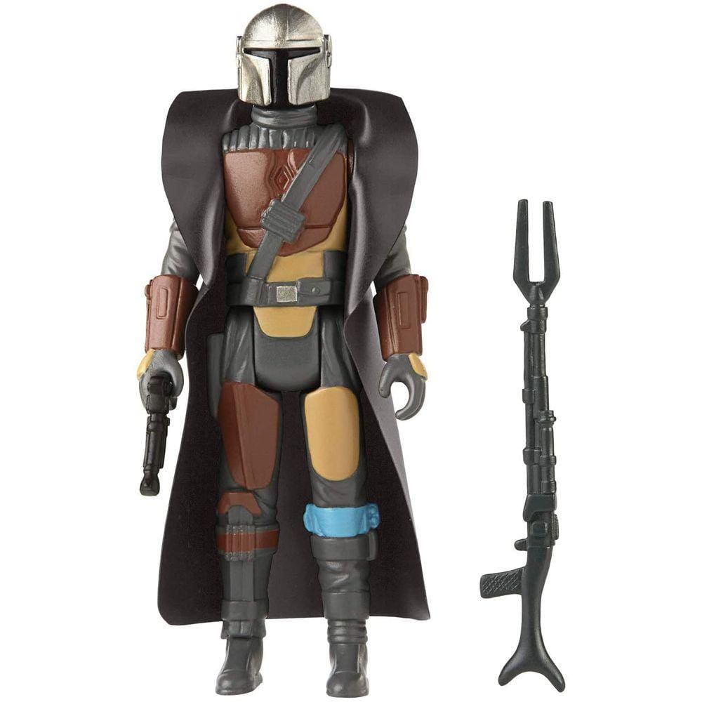 Boneco Star Wars Retrô The Mandalorian - 3,75` c/ acessórios - p/ crianças a partir de 4 anos