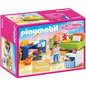 Conjunto de Móveis para Quarto de Adolescente com Tema Playmobil