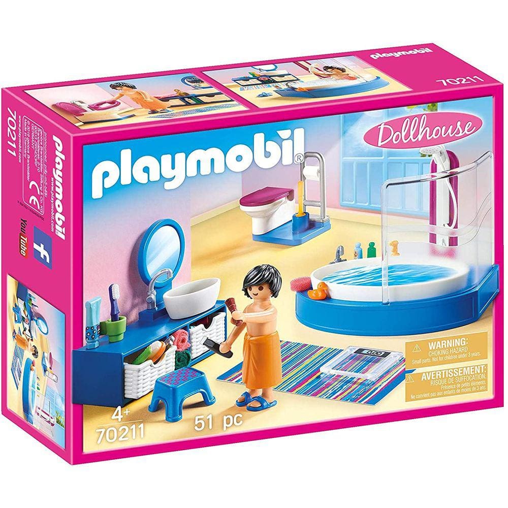 Banheiro PLAYMOBIL com Banheira - Móveis