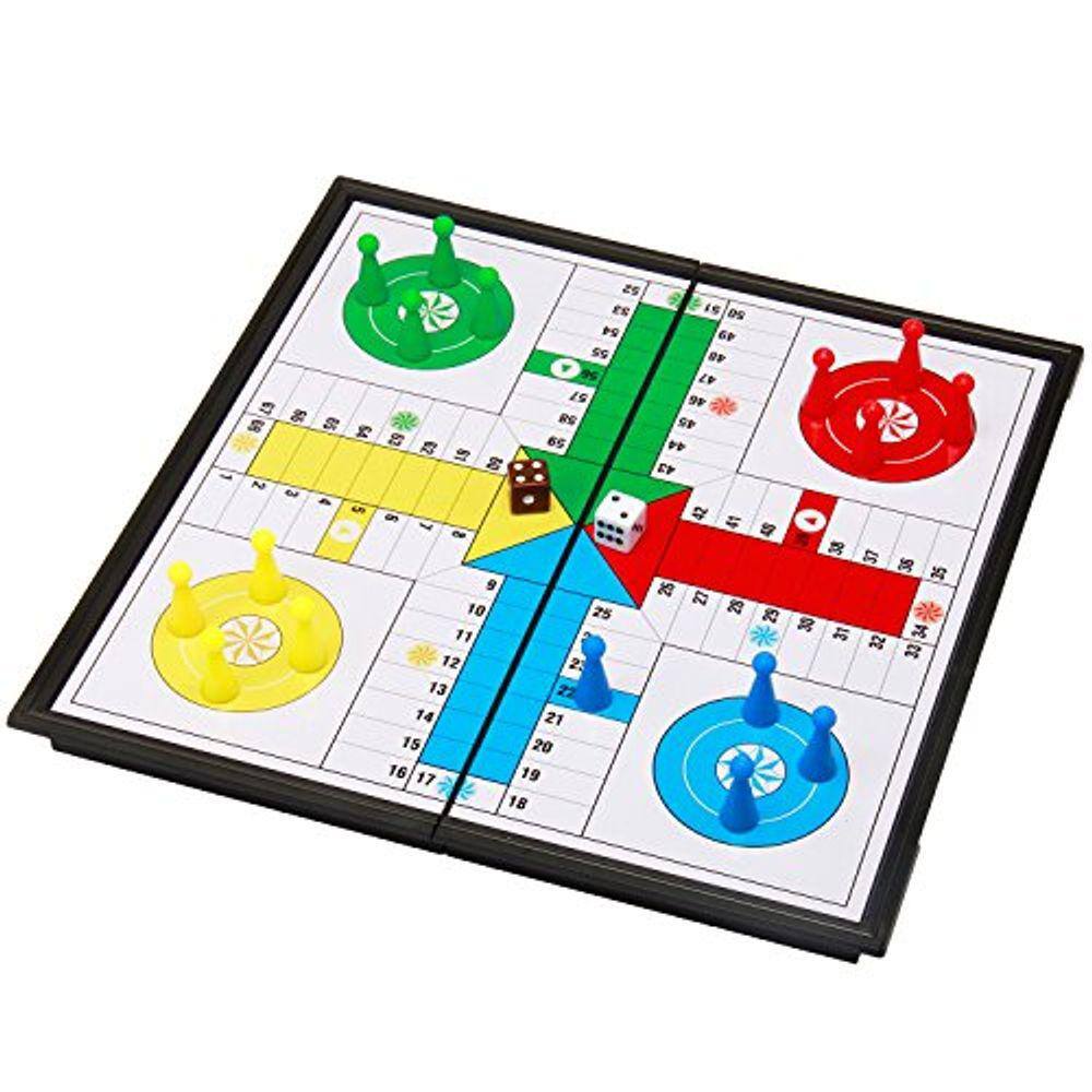 Conjunto Magnético Dobrável de Ludo, Amerous, 10`