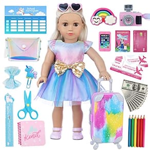 Conjunto de Acessórios para Boneca de 45 cm