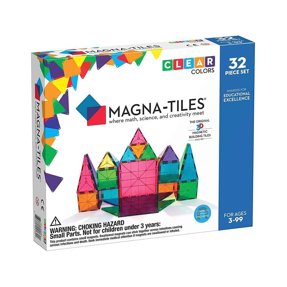 Conjunto de 32 peças - Construção Magnética - Telhas Magnéticas