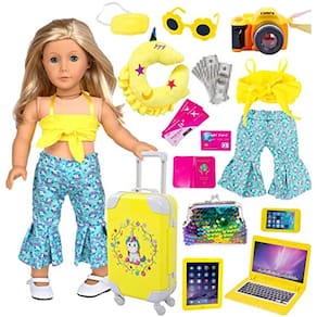 Kit Viagem Boneca Unicorn 18 (Sem Boneca) Ebuddy